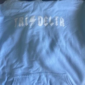 Tri delta little blue hoodie.